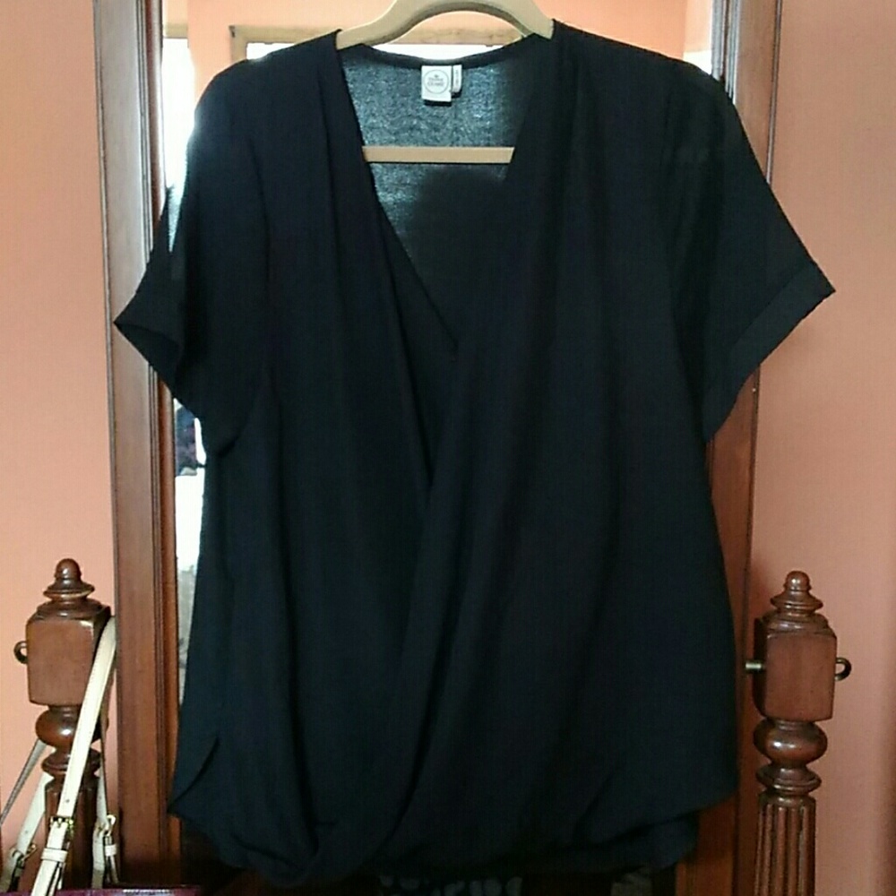 Paper crane short sleeve top